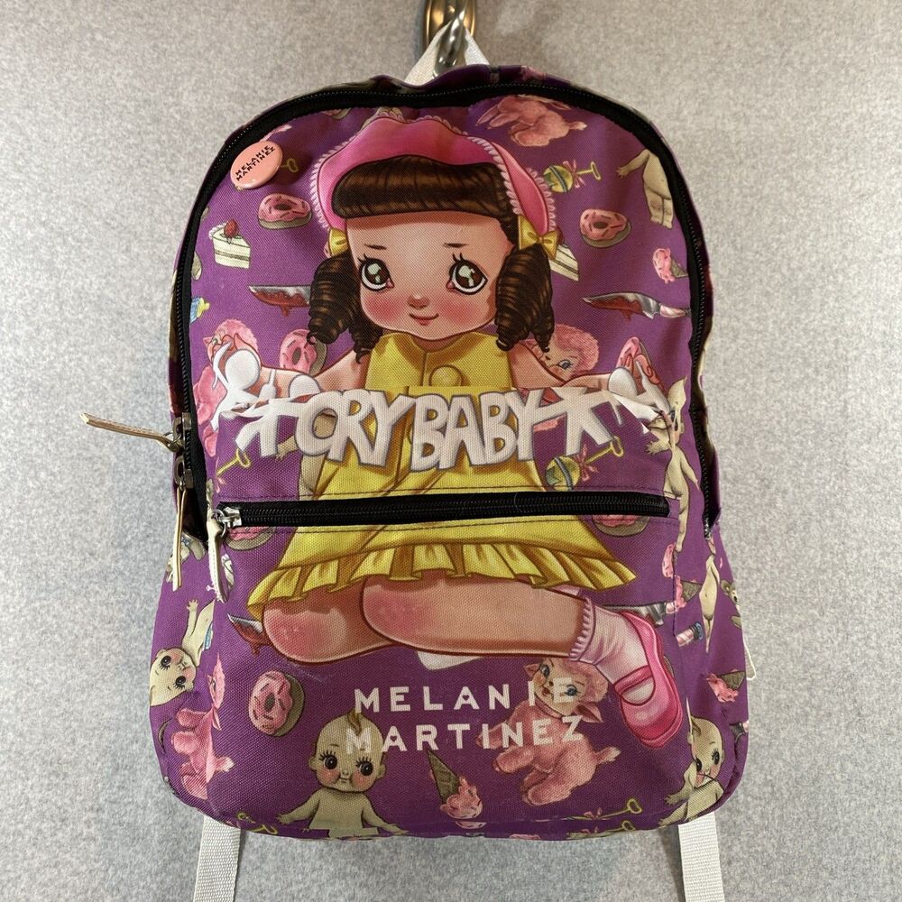 Melanie Martinez Cry Baby Purple Backpack Doll Kawaii Pastel Goth Original Pin